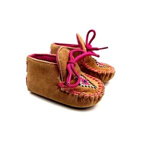 Blazin Roxx Infant Baby Shoes Size 2 Girls Bucker Kendra Pink Moccasin Children